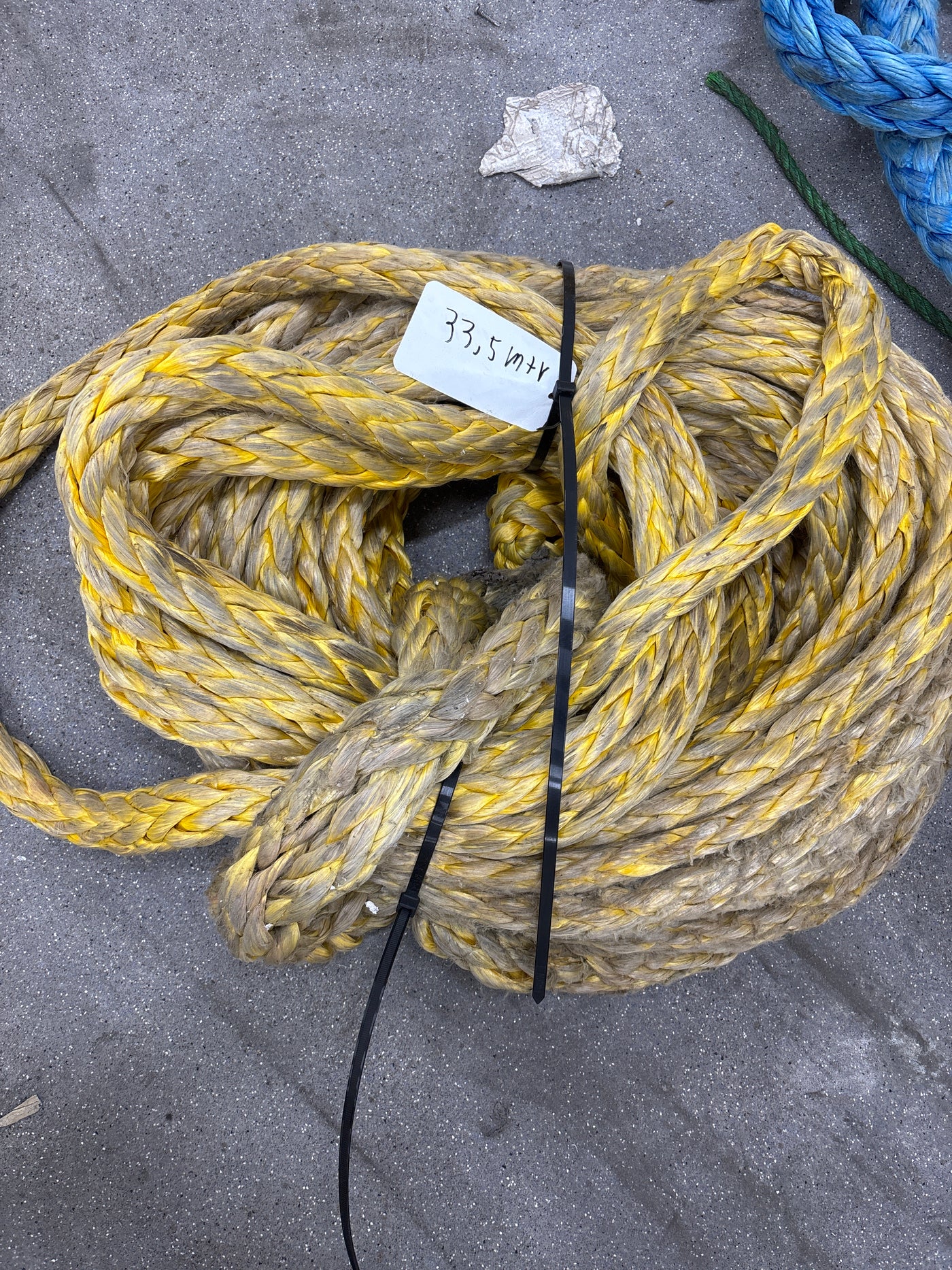 Gebruikte Dyneema 33,5m/ 34mm