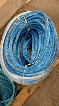 HMPE blauw 150 meter/ 20mm nieuw