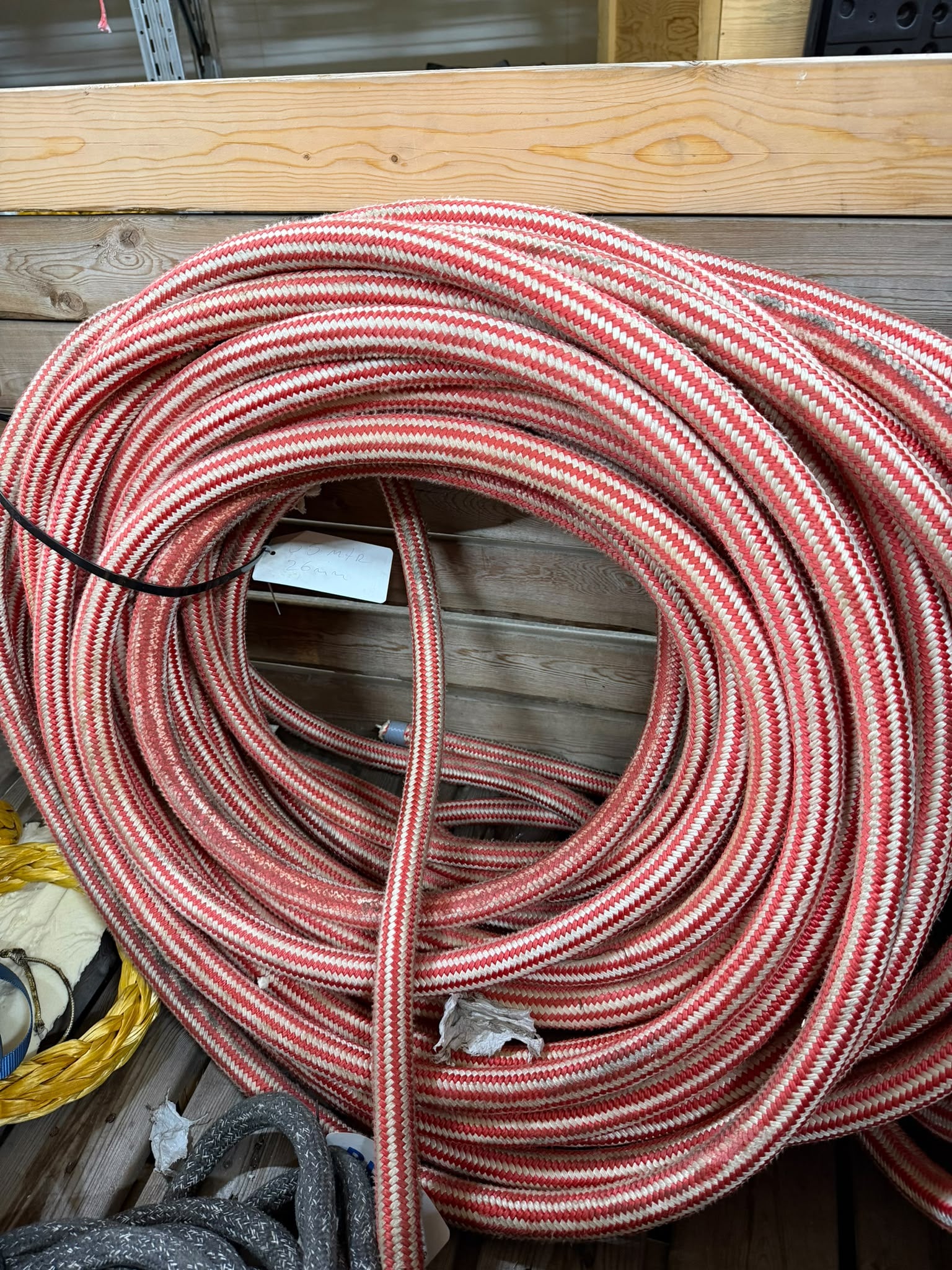 Gebruikte dyneema met mantel 55m/ 26mm