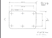 RVS Davids 150kg per stel (zie tekening)
