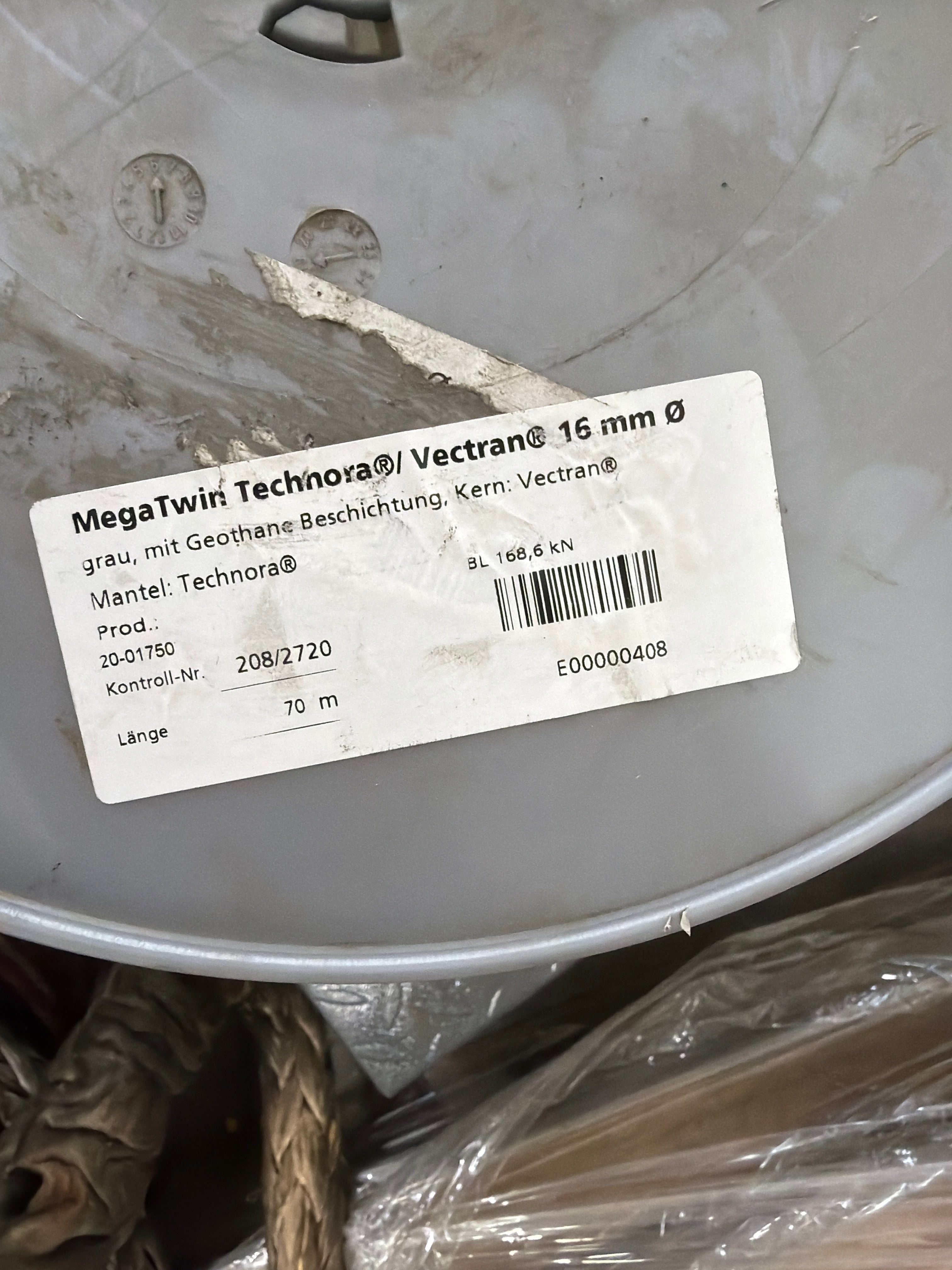 Gleistein Megatwin technora/ vectran 70m/ 16mm