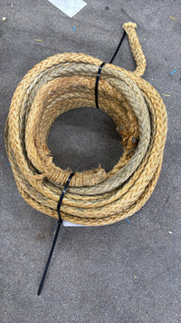 Gebruikte dyneema 45 meter/ 20mm + oogje van 70cm