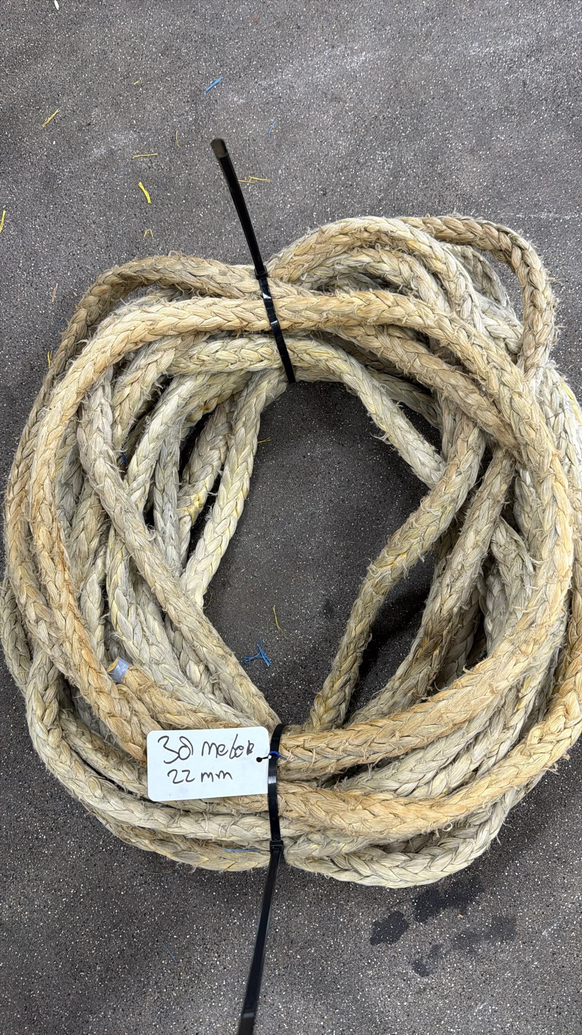 Gebruikte dyneema 38m/ 22mm