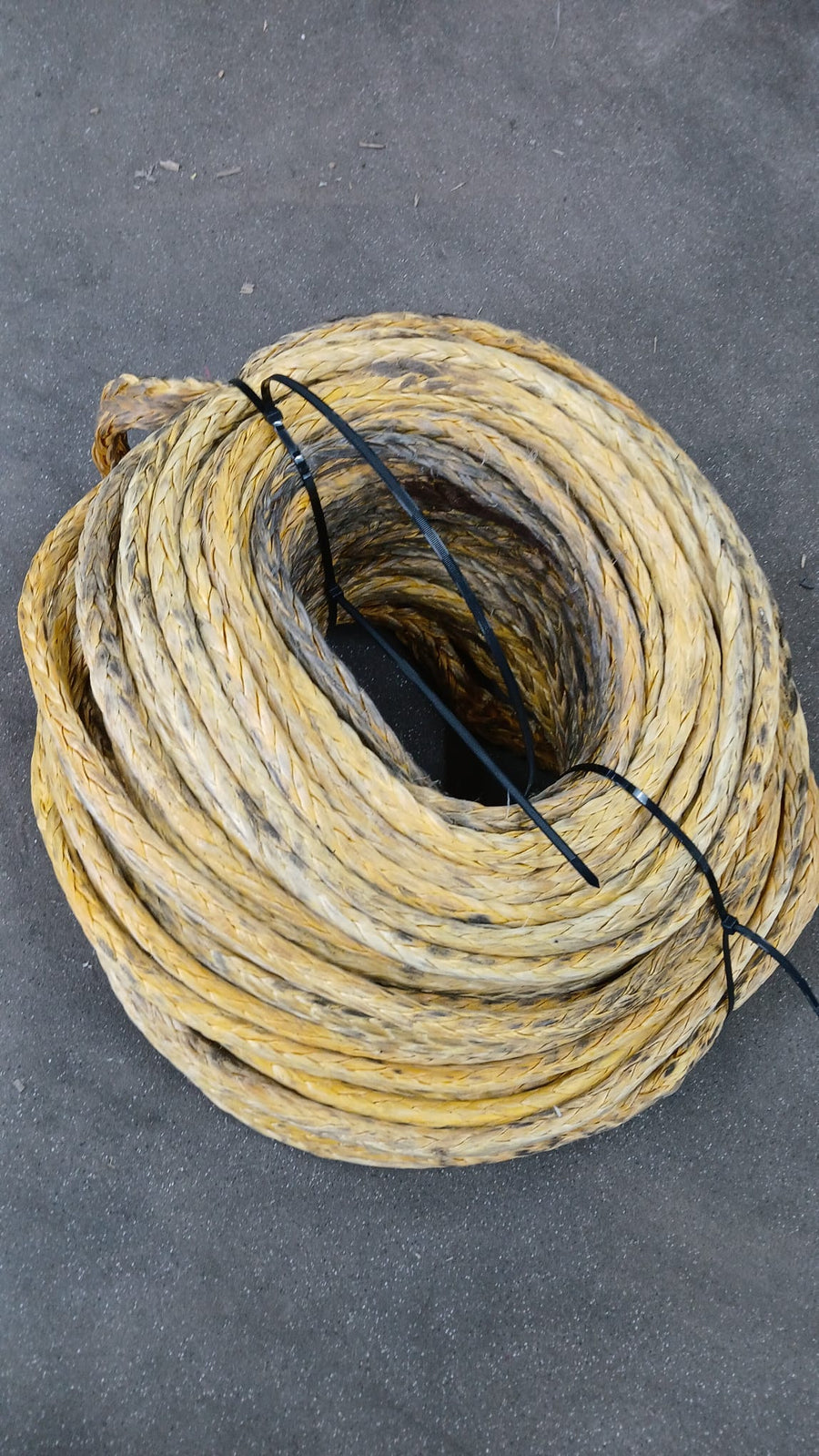 Gebruikte dyneema 141 meter / 22mm | 45 ton