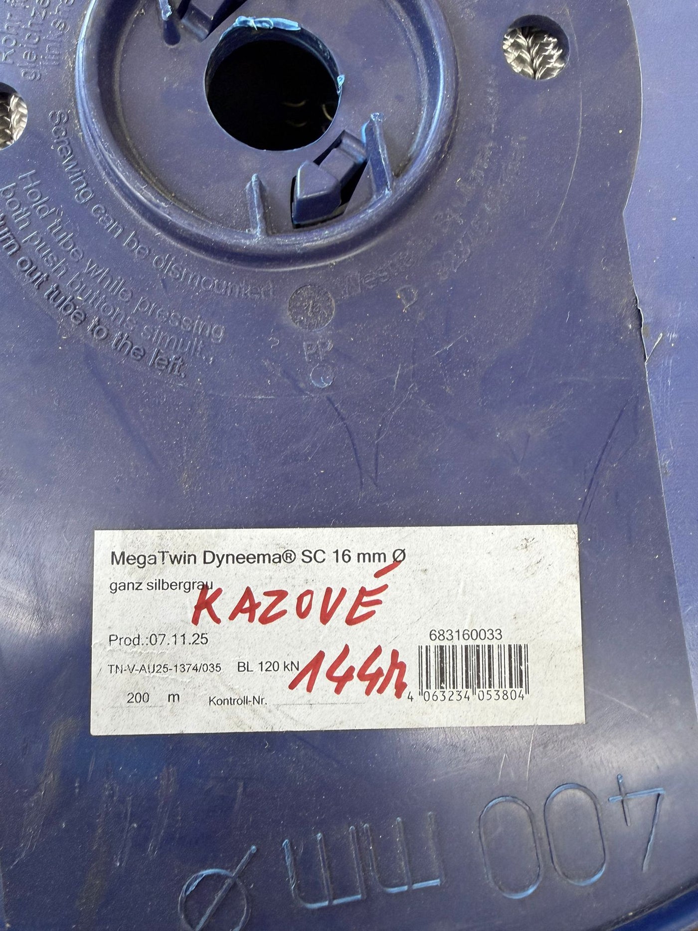 Gleistein Megatwin Dyneema SC 144 meter / 16mm