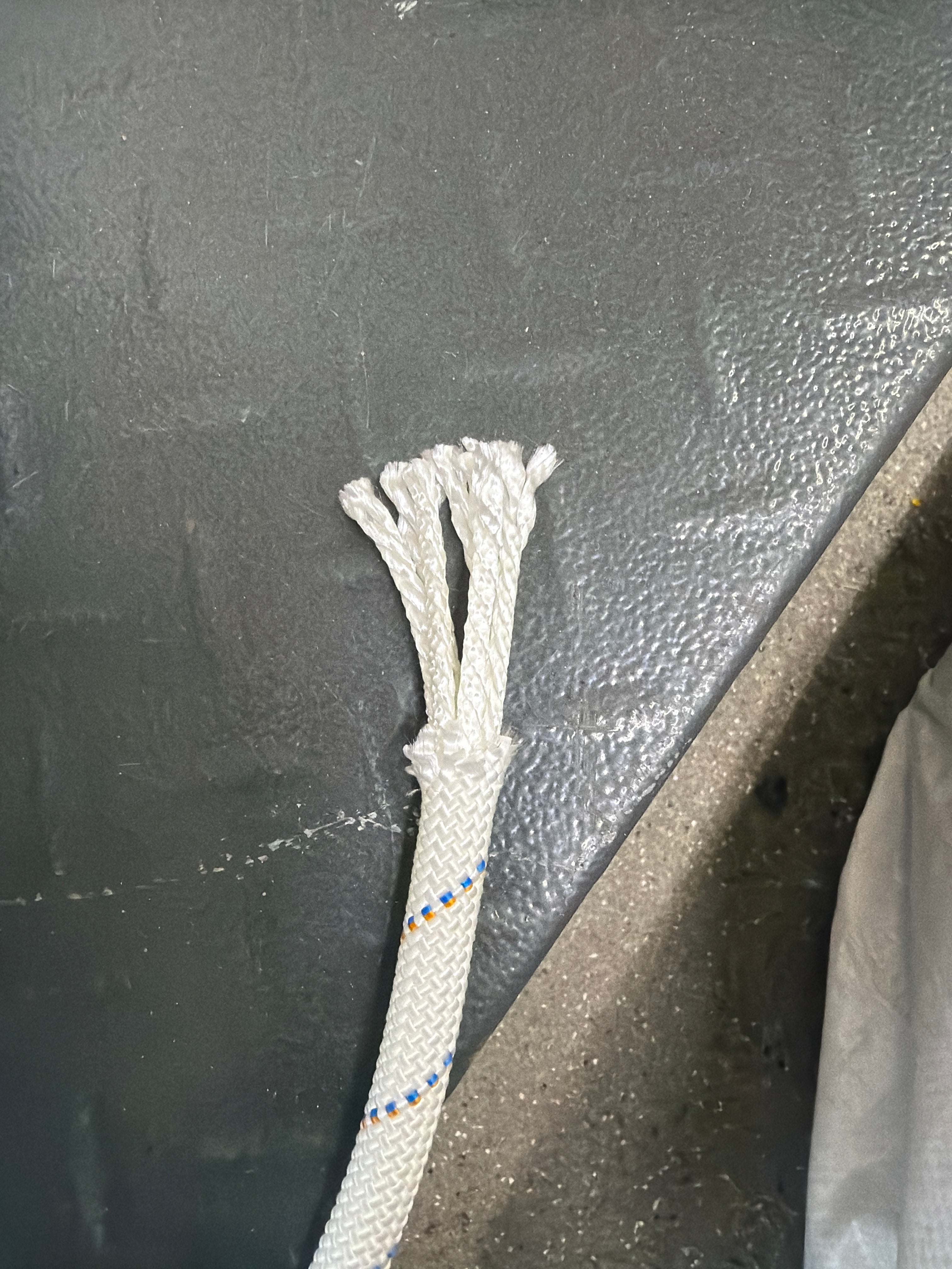 Polyester gevlochten lijn wit | 200m / 11mm