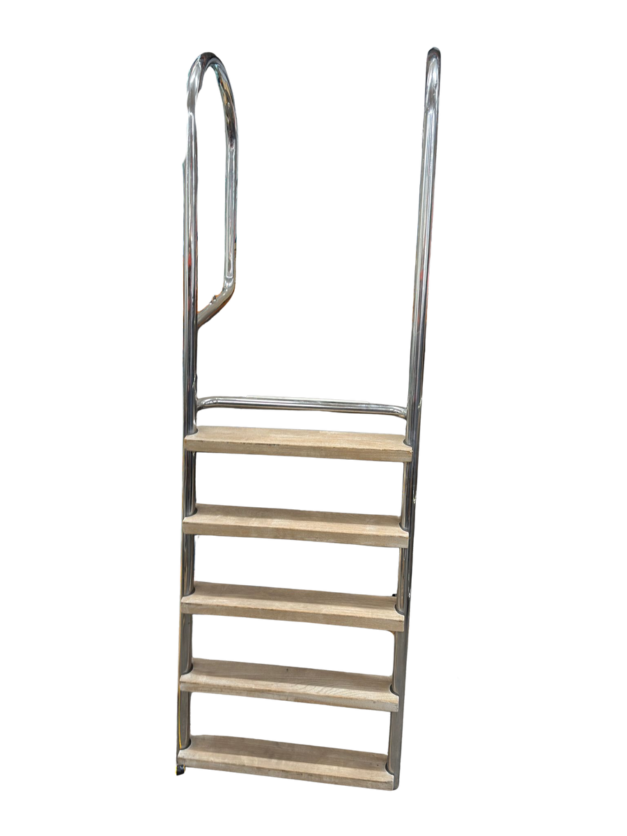 RVS gepolijste zwemtrap