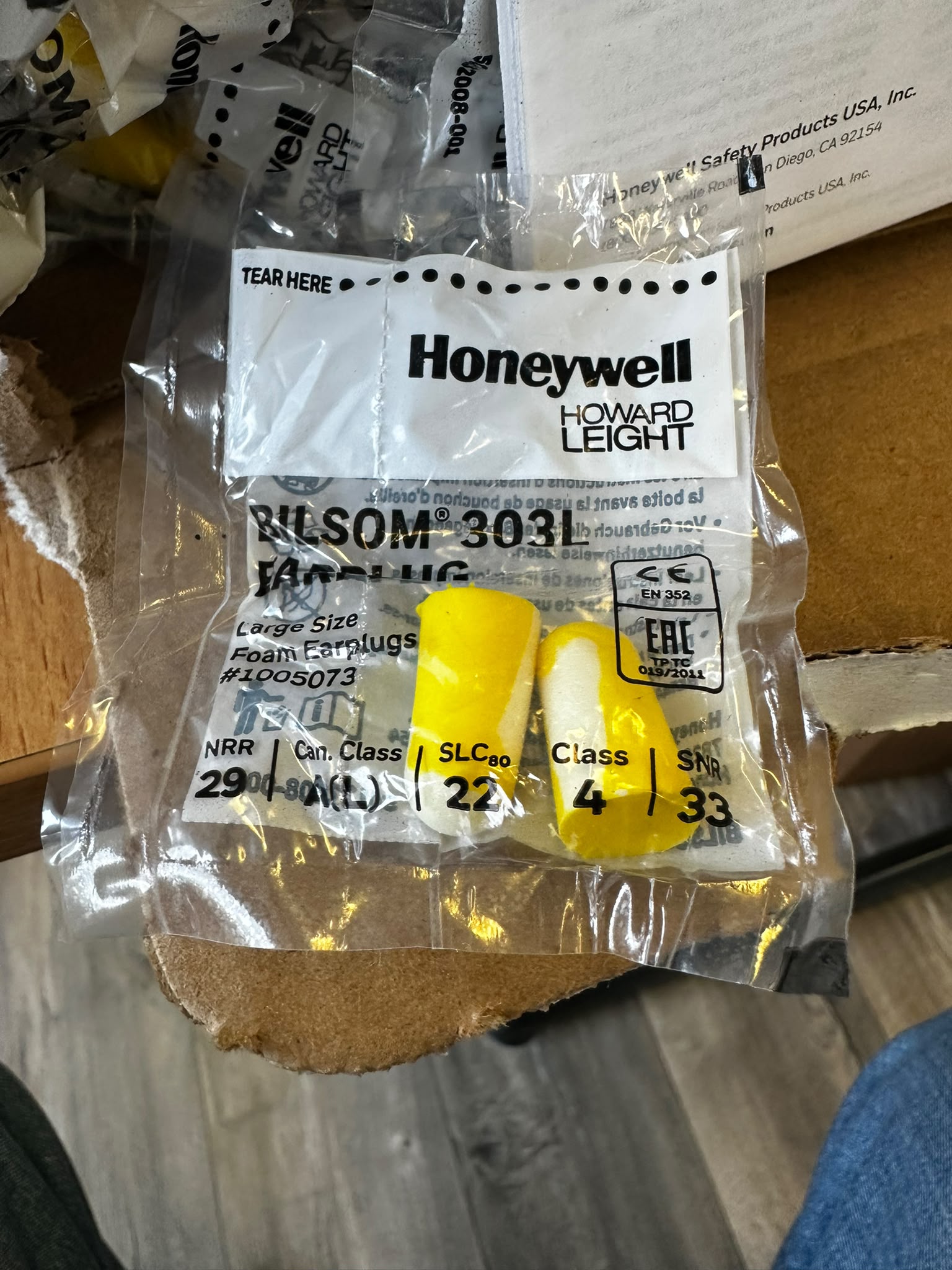 Honeywell Bilsom 303L Earplug | 200 stuks
