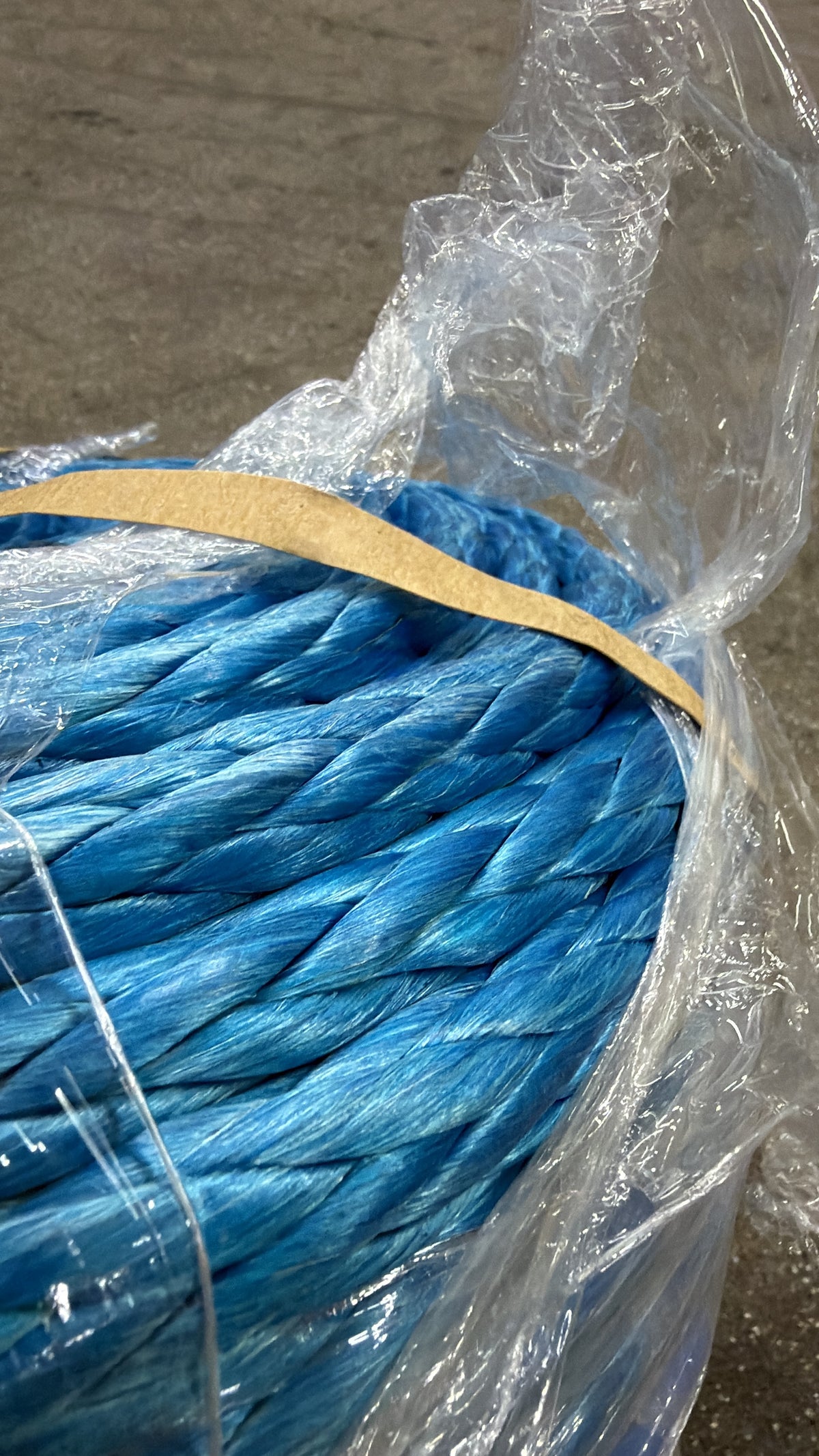 HMPE Super E Blue 100 meter/ 18mm beide kanten oog van 1,5m | 30 ton