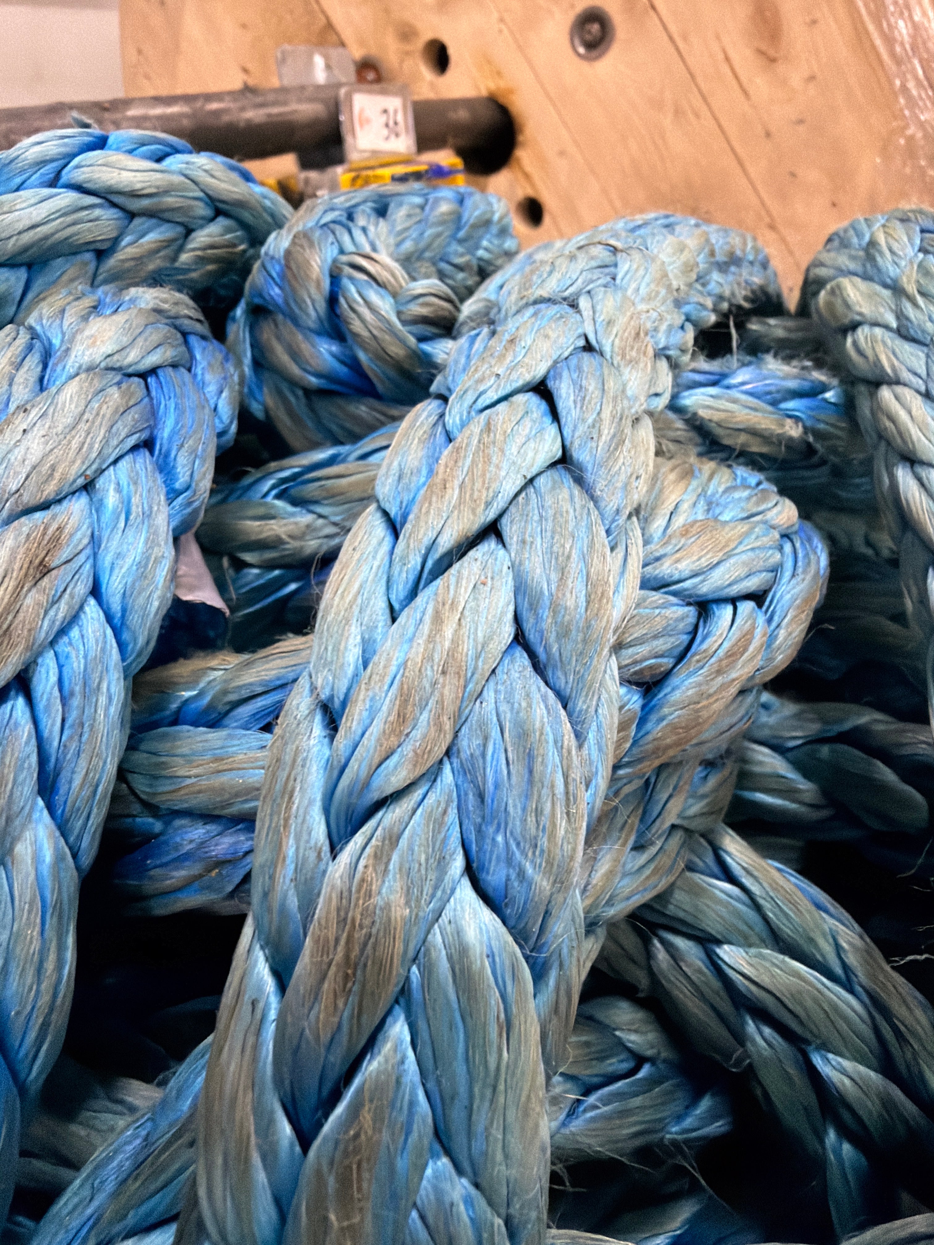 Gebruikte Dyneema 50 meter/ 26mm incl oog 1,5M