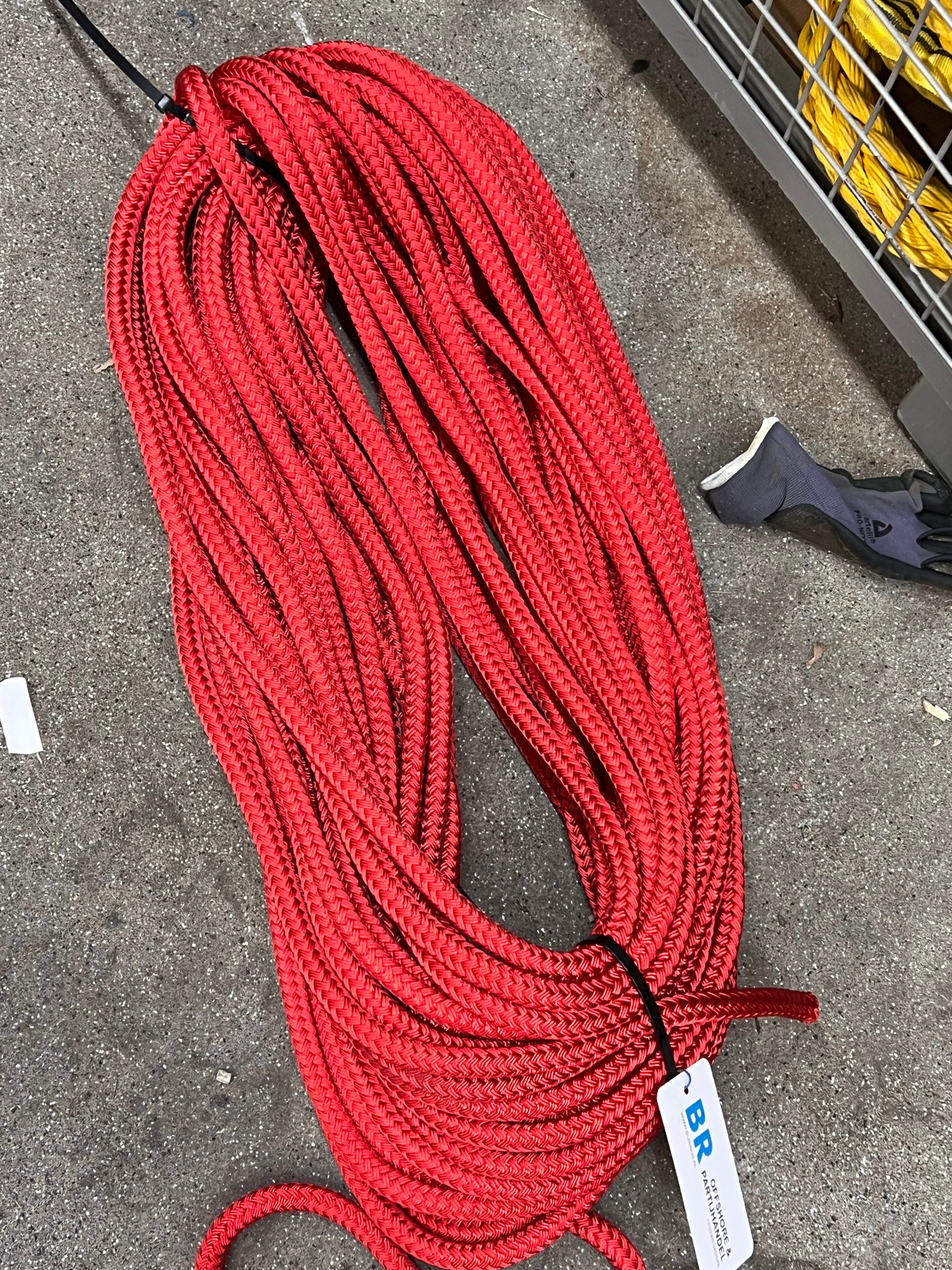 gevlochten Polyesterlijn 16mm rood