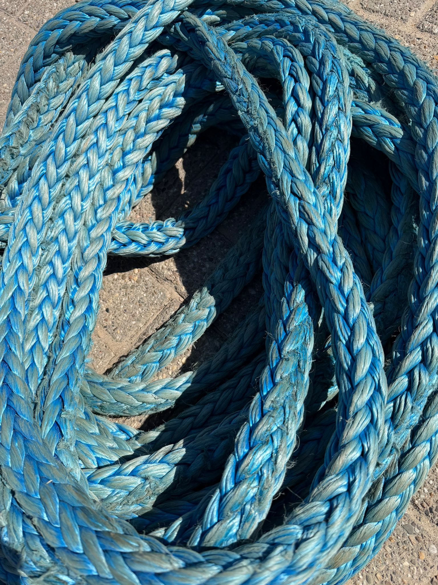 Gebruikte Dyneema 50m/ 28mm + oog van 1,5m