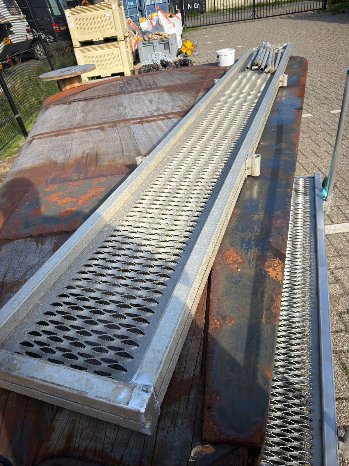 Aluminium loopplank 4 meter + scpeters