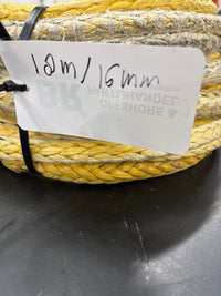 Gebruikte Dyneema 18m/ 16mm + 2 ogen van 10cm