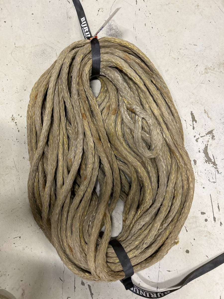 Gebruikte Dyneema 45M/ 18mm +klein oog