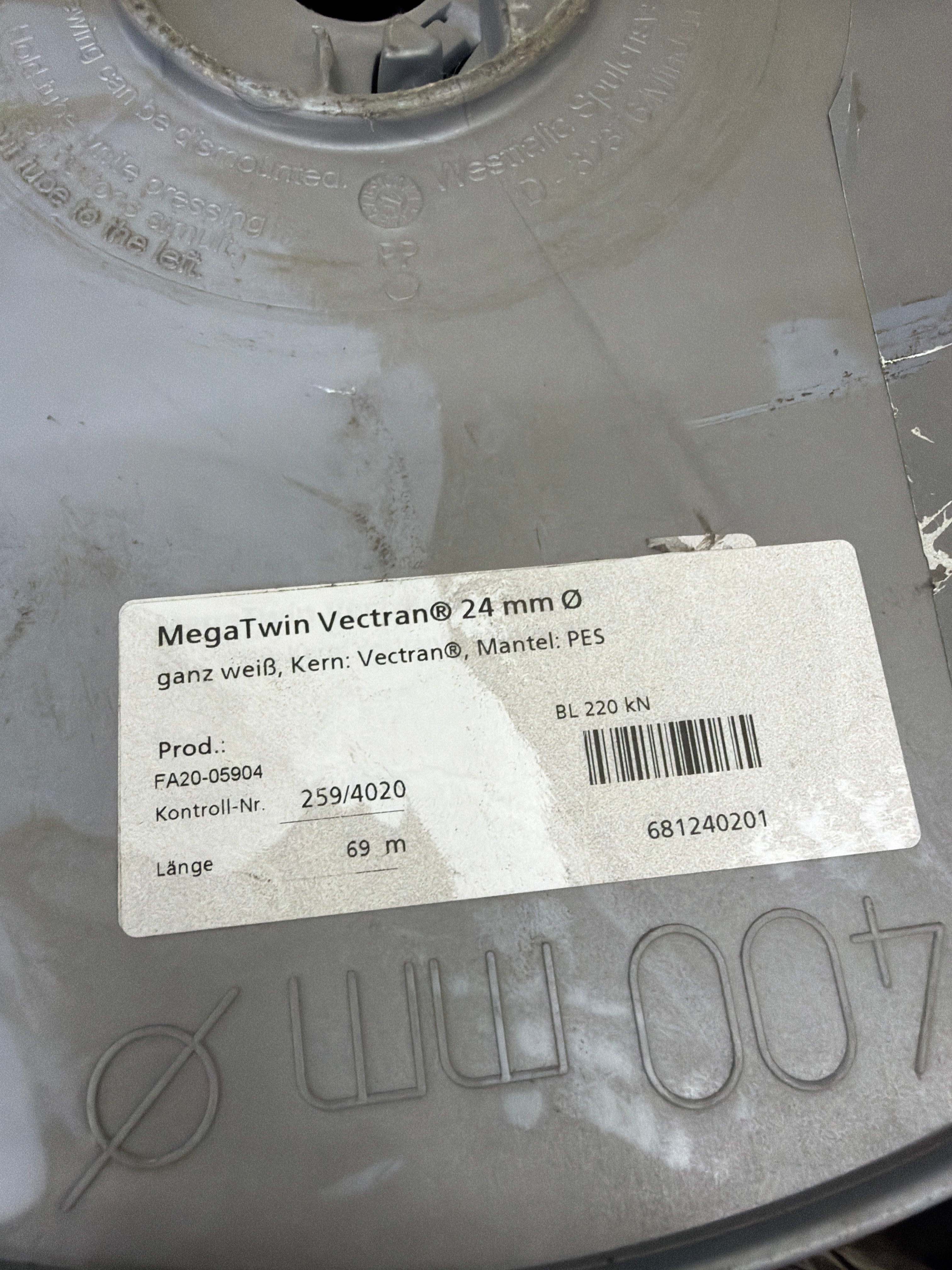 Gleistein Megatwin Vectran 69m/ 24mm