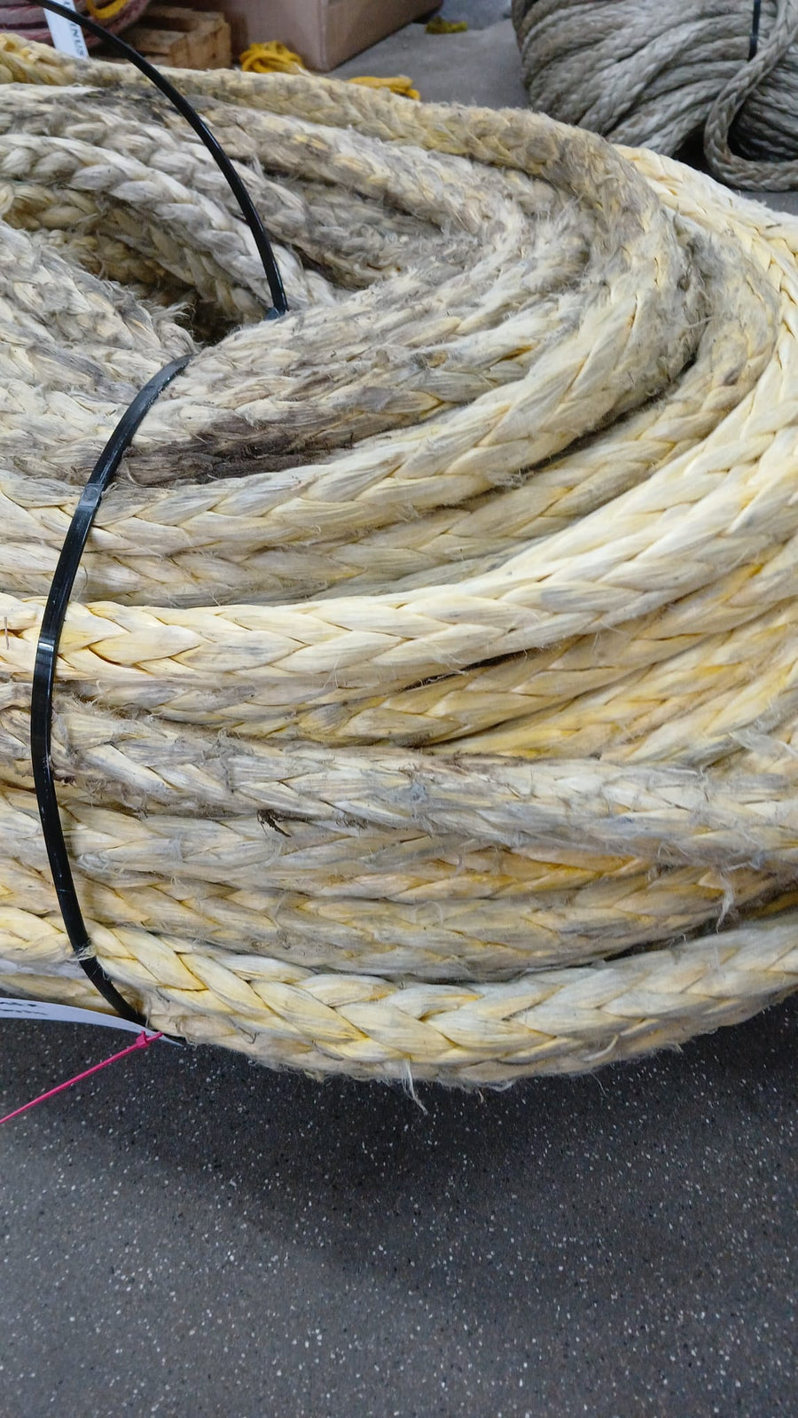 Gebruikte dyneema 206 meter / 22mm | 45 ton