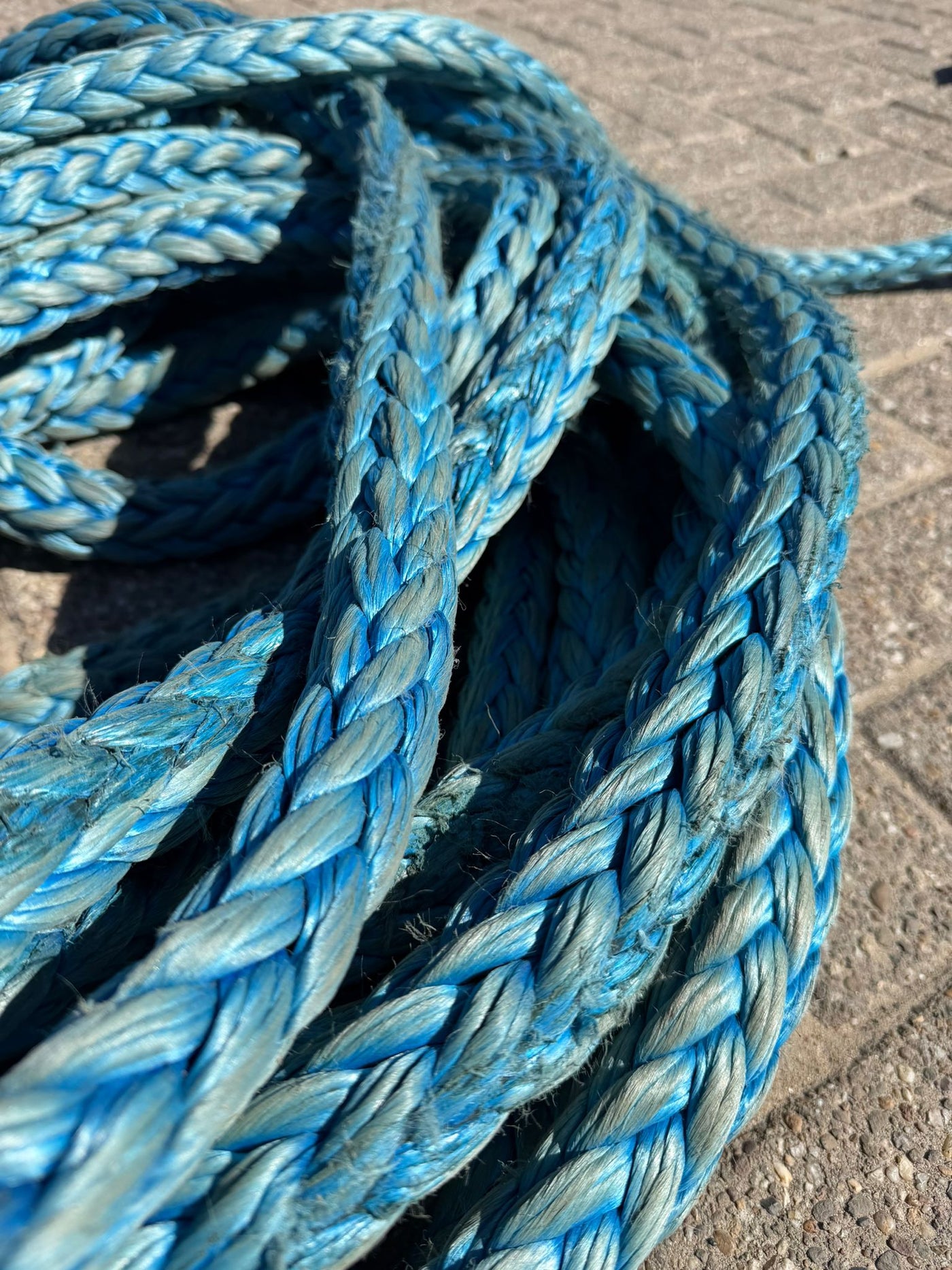 Gebruikte Dyneema 50m/ 28mm + oog van 1,5m