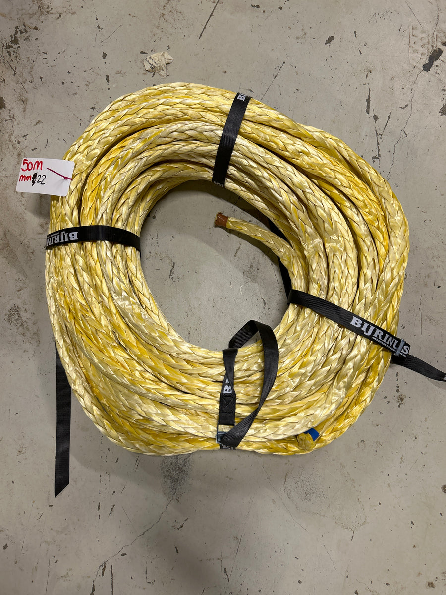 Dyneema 50M/ 22mm NIEUW +2 paalogen van 1,5 M