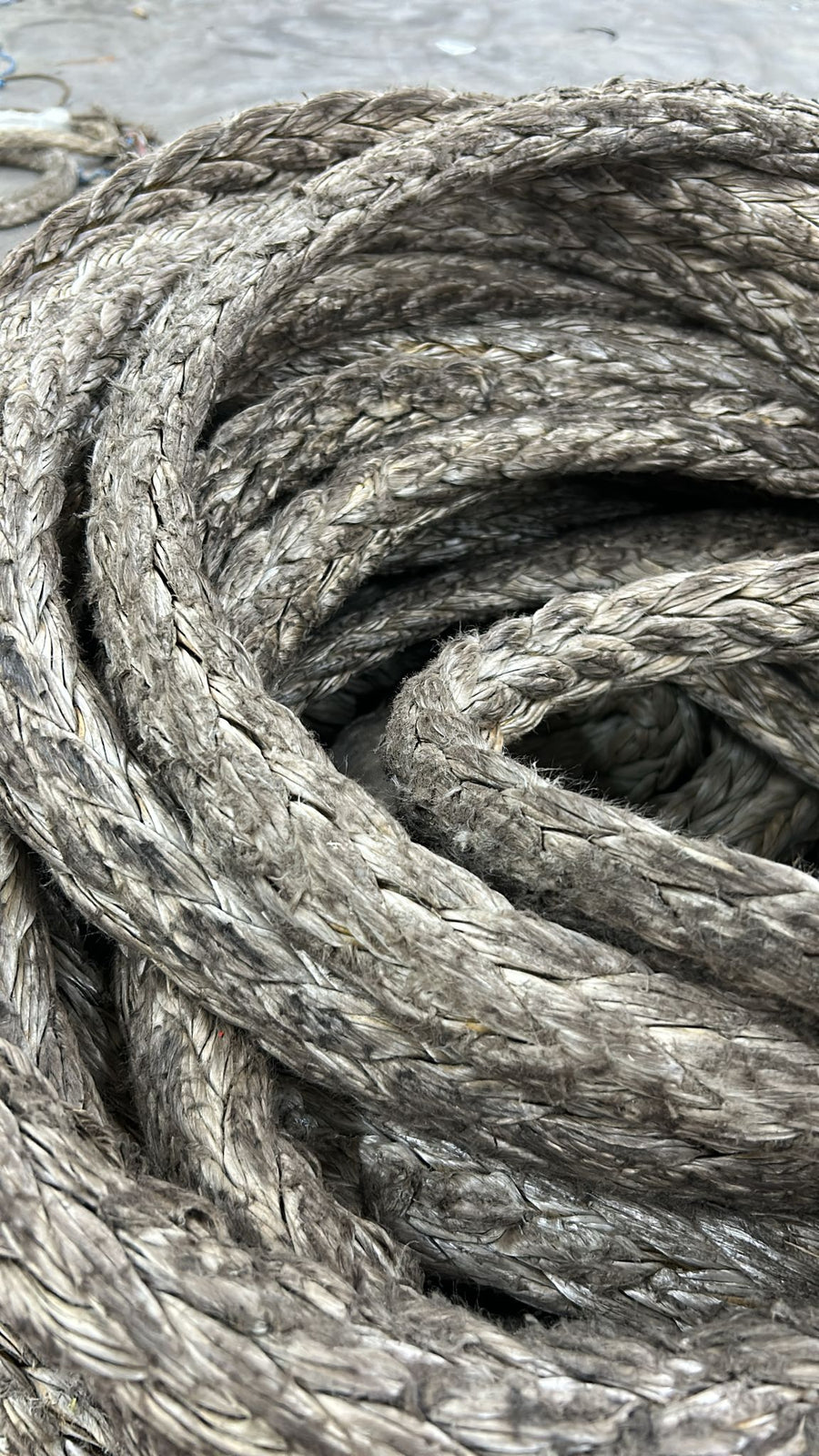 Gebruikte dyneema 42 meter / 34mm