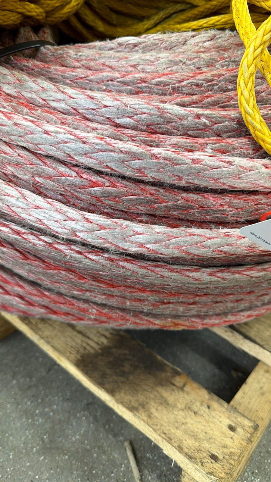 Gebruikte dyneema 228 meter/ 16mm