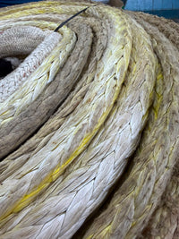 Gebruikte dyneema 200m/ 28mm + 2 ogen 1,5m