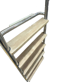 RVS gepolijste zwemtrap