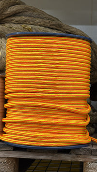 Lanex polyester fluor oranje 200 meter/ 12mm