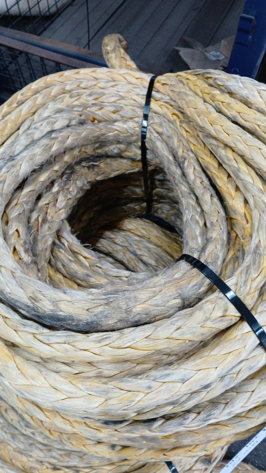 Gebruikte dyneema 102 meter / 22mm | 45 ton