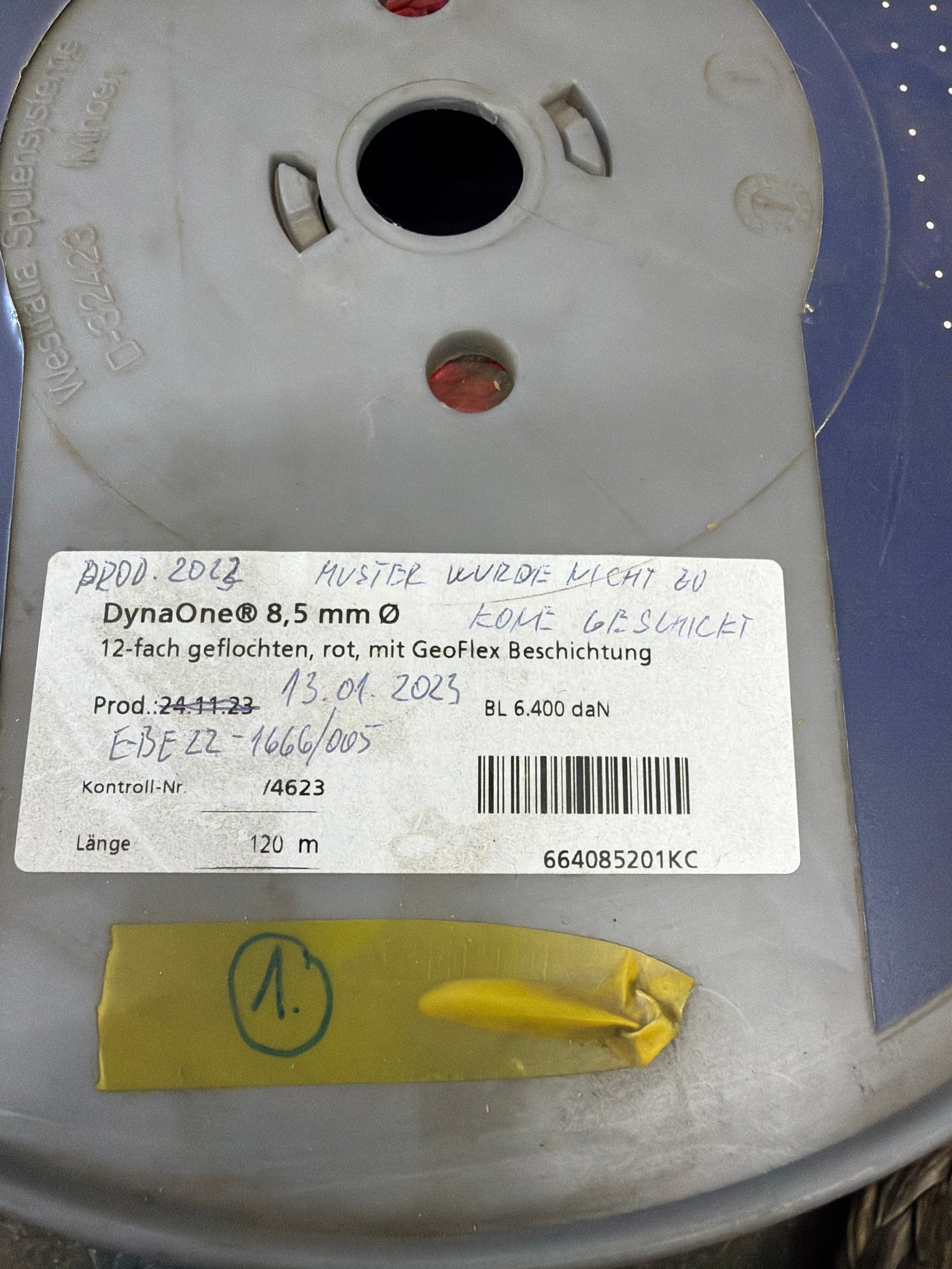 Gleistein DynaOne Dyneema 120m/ 8,5mm