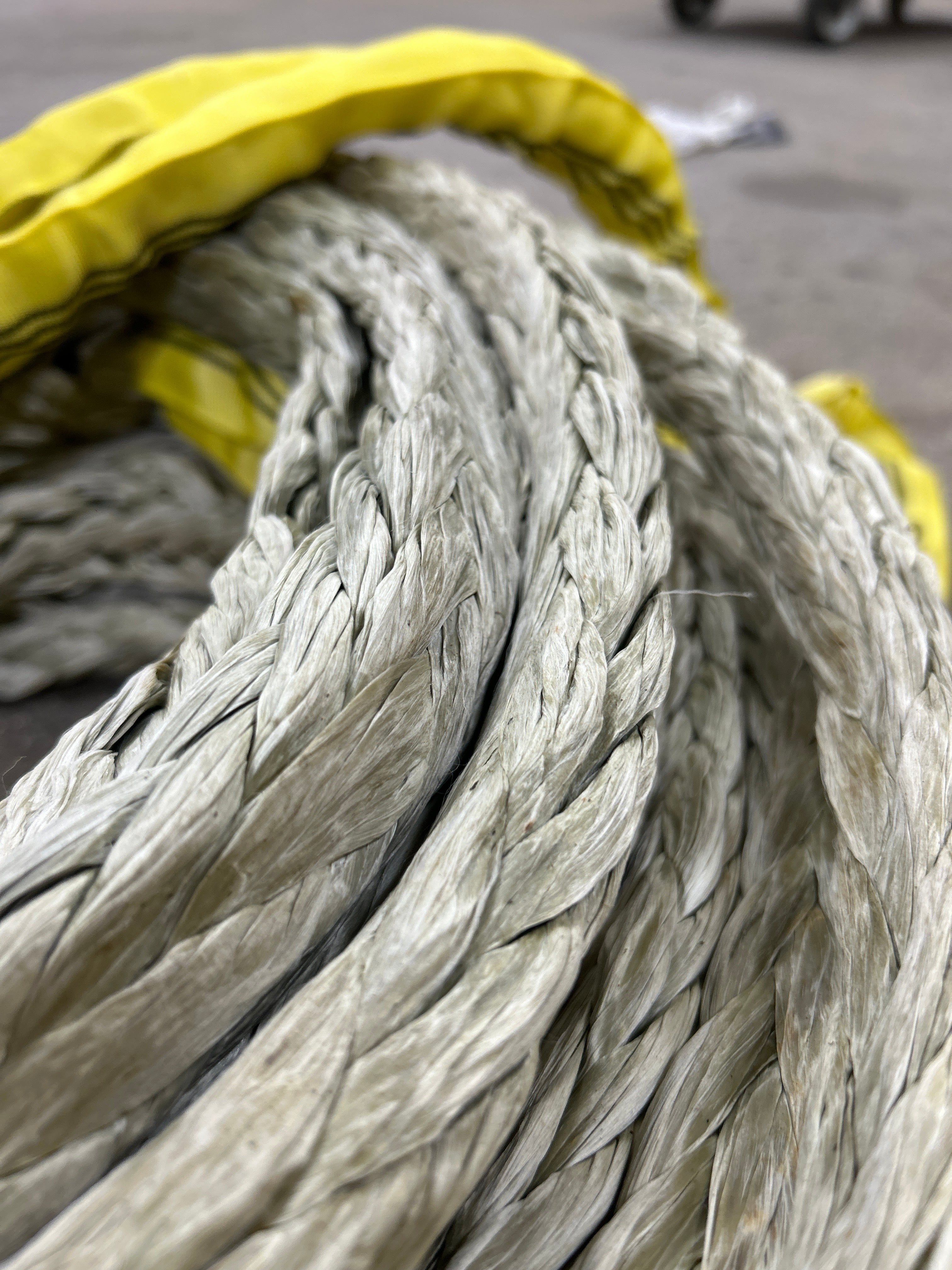 Gebruikte Dyneema 38 meter / 24mm +2 ogen