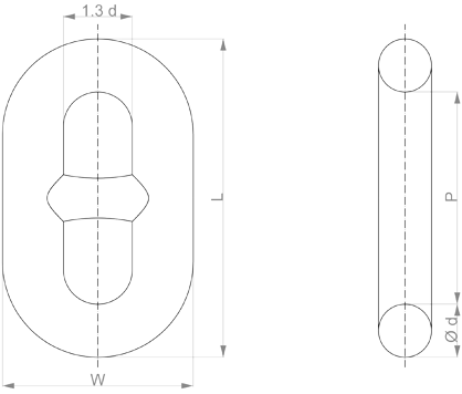 24mm damketting 12,5 meter