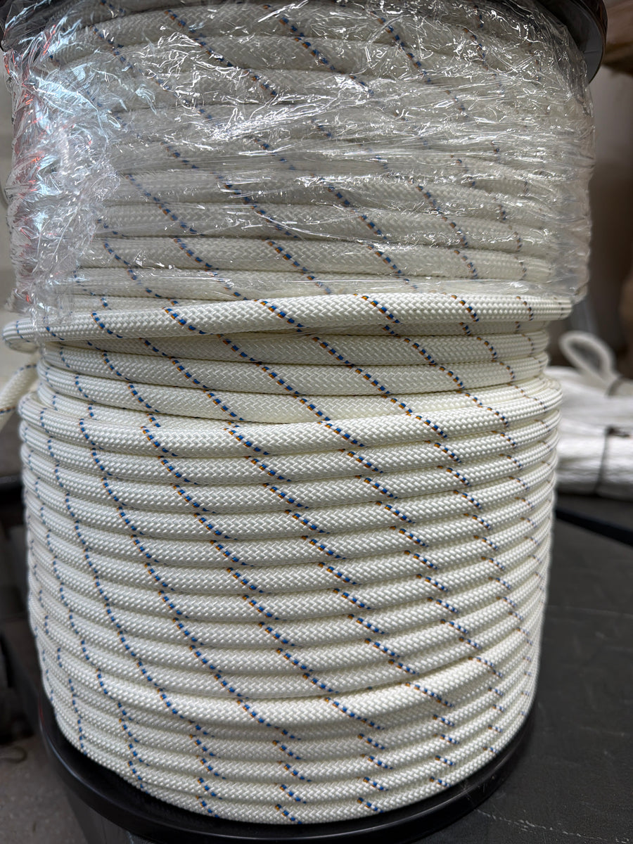 Polyester gevlochten lijn wit | 200m / 11mm