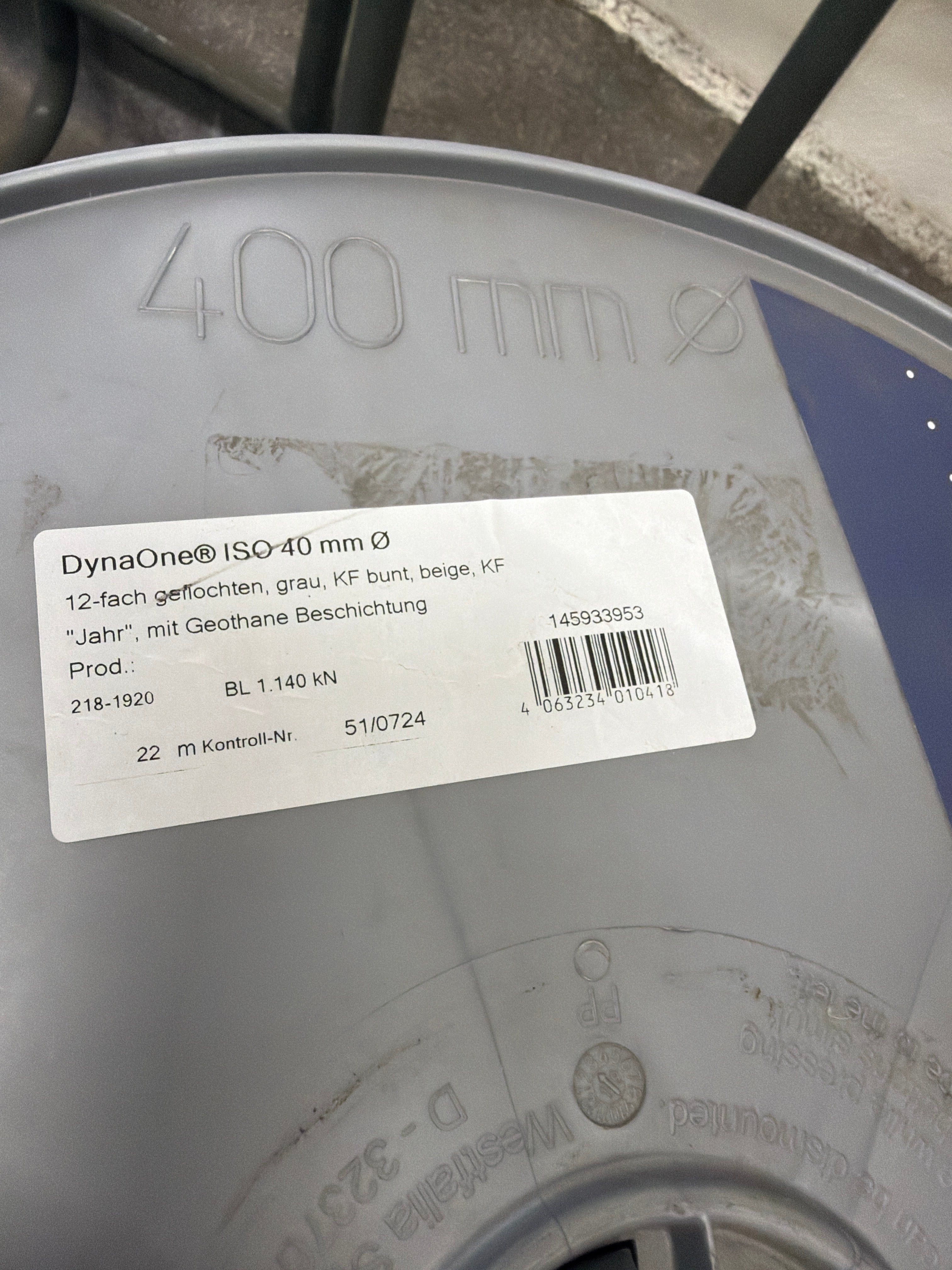 Gleistein DynaOne dyneema 22m/ 40mm