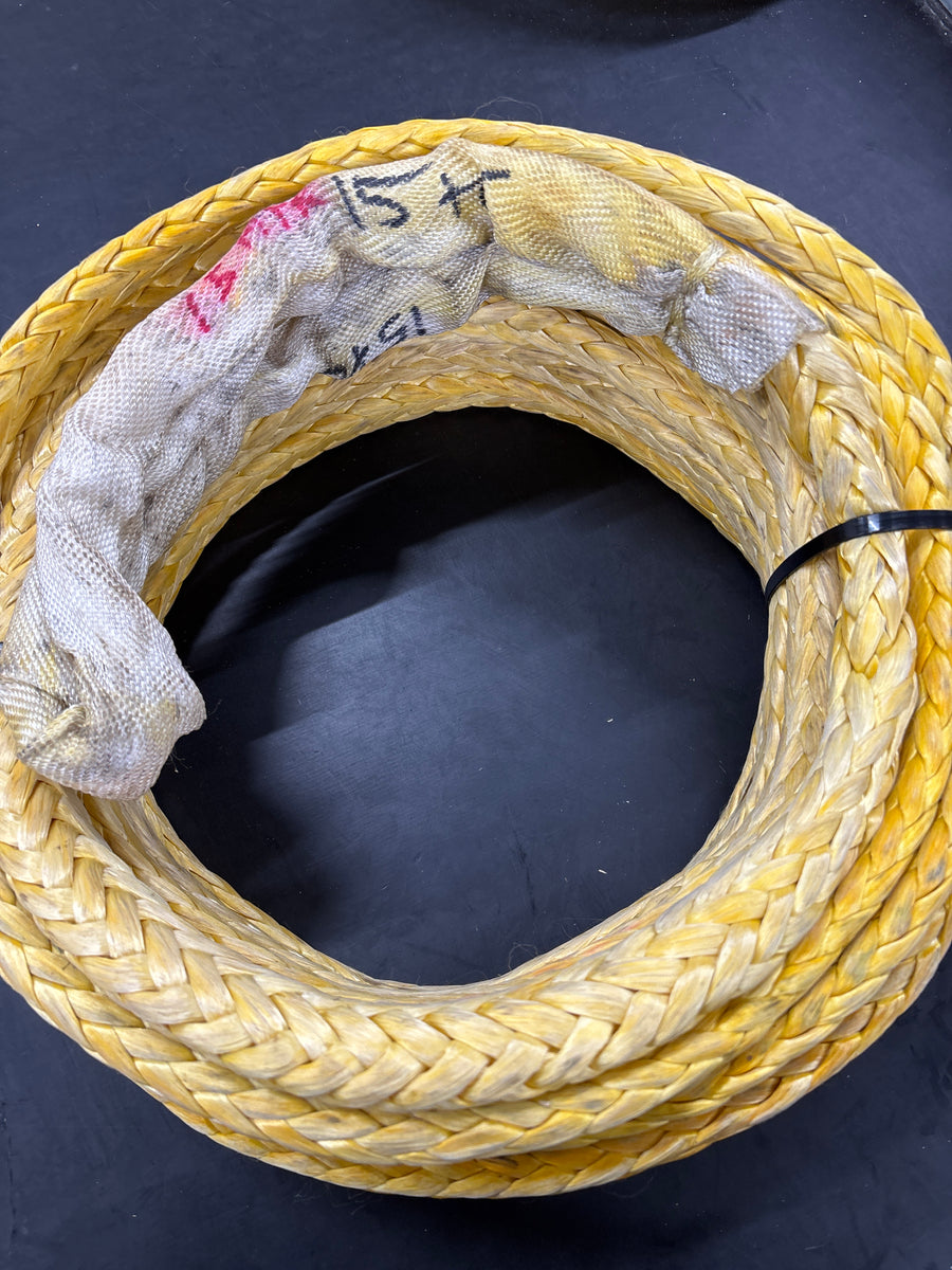 Gebruikte Dyneema 14m/ 20mm + 1 klein oog