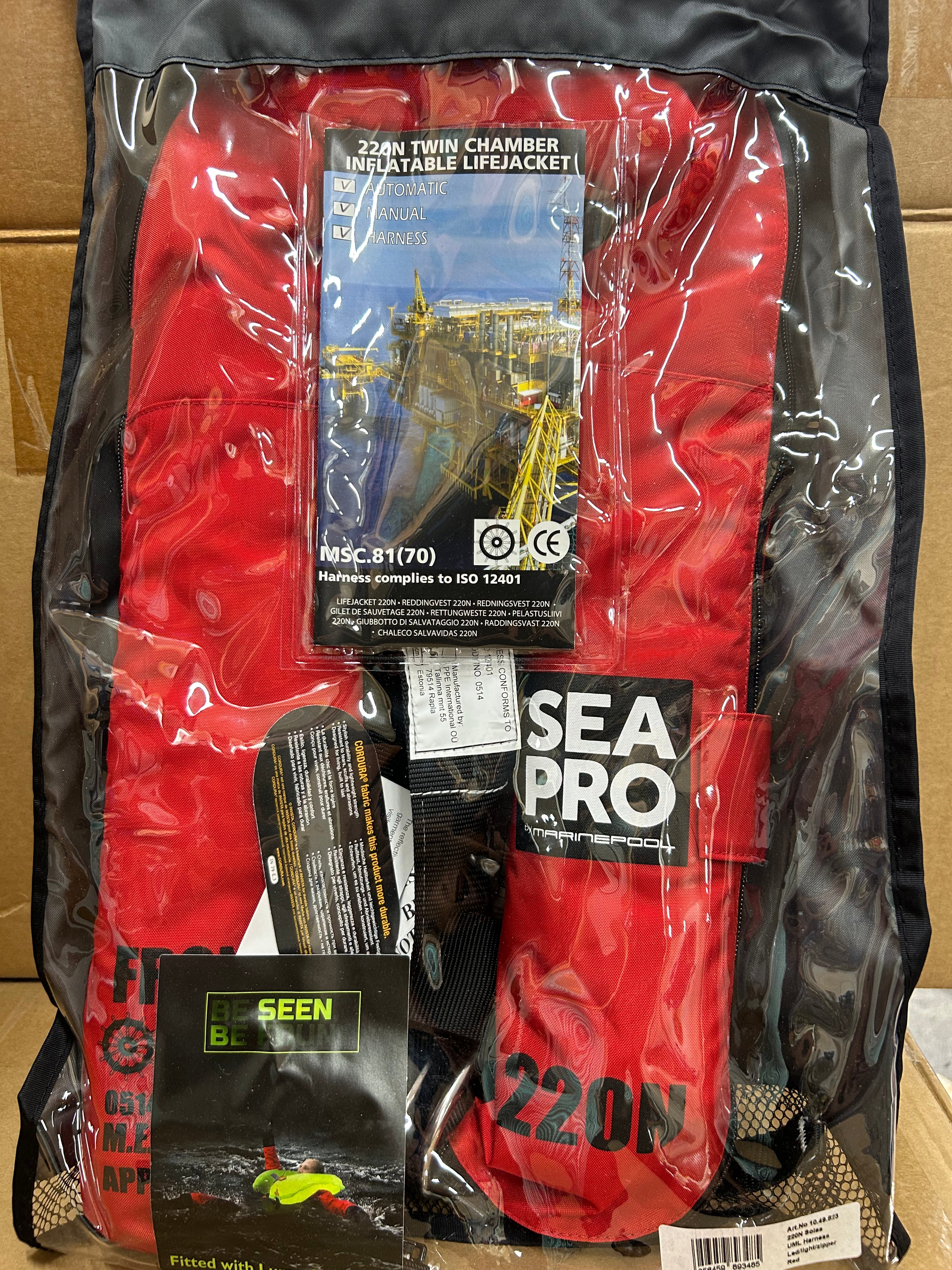 MARINEPOOL SEAPRO 220N SOLAS WIPE CLEAN+LUME-ON