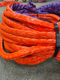 HMPE Oranje 30 meter / 14mm +oog van 1,5m