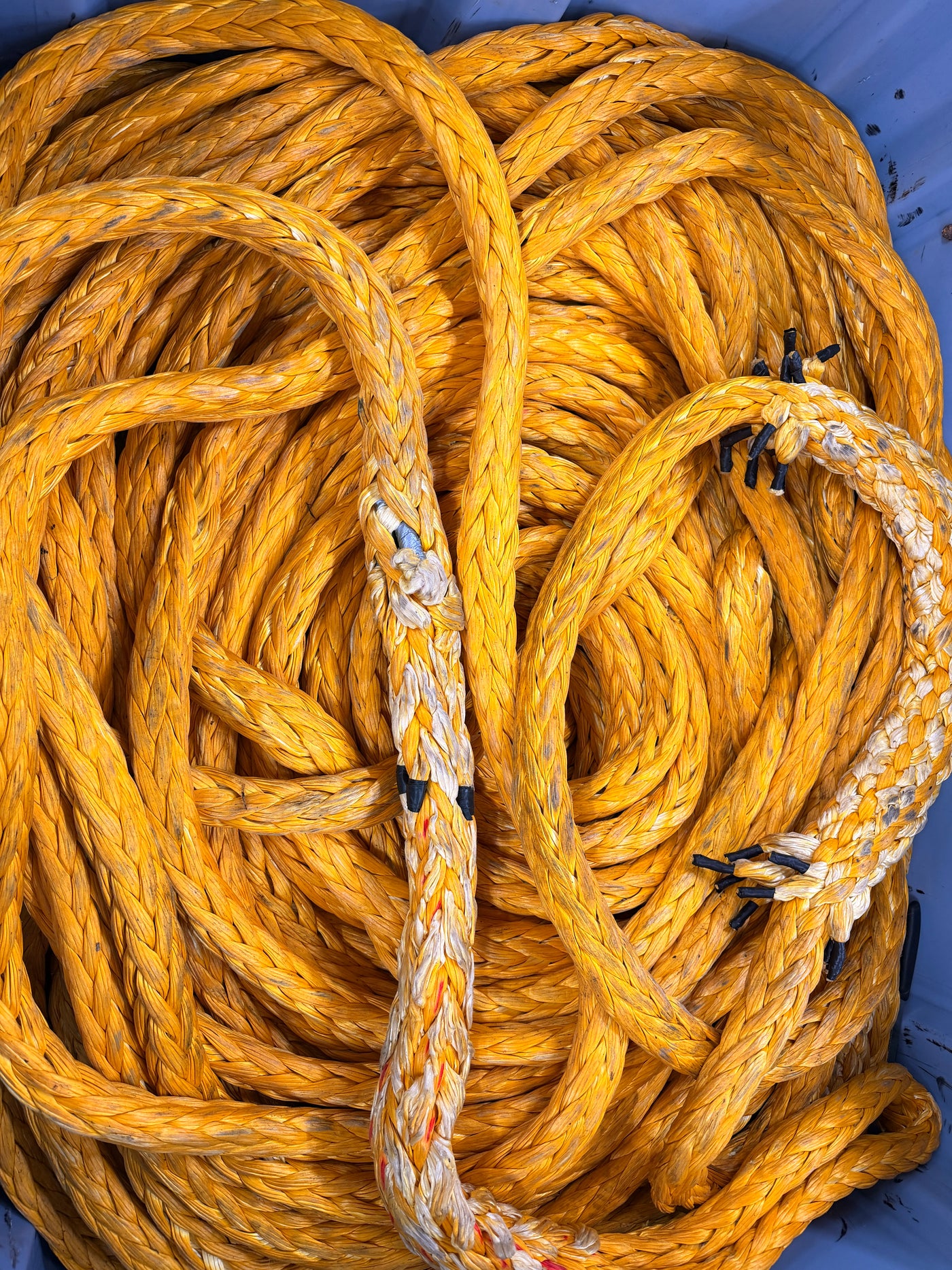 36mm Gele dyneema 200 meter sleeptros