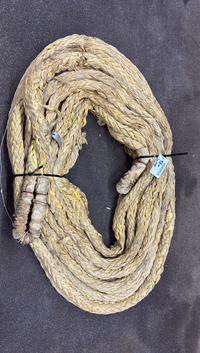Gebruikte dyneema meer/ sleeplijn 48 meter/ 36mm