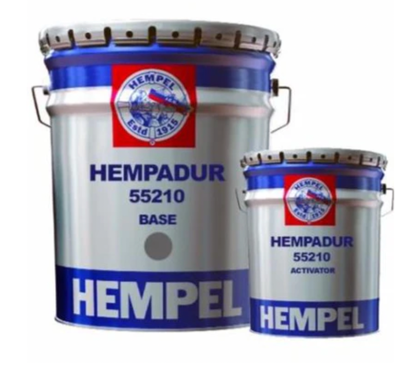 Hempathane Topcoat 55210 2K Zijdeglans aflak RAL7031 - 5 liter