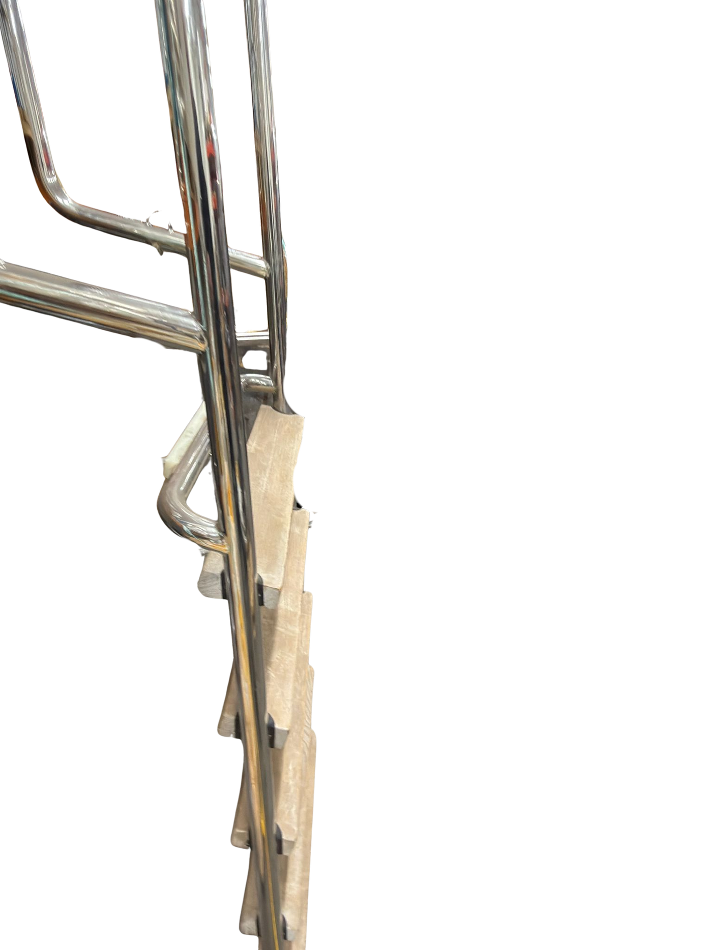 RVS gepolijste zwemtrap