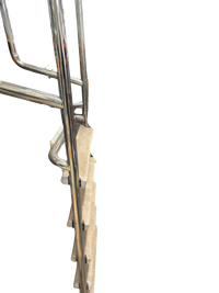 RVS gepolijste zwemtrap