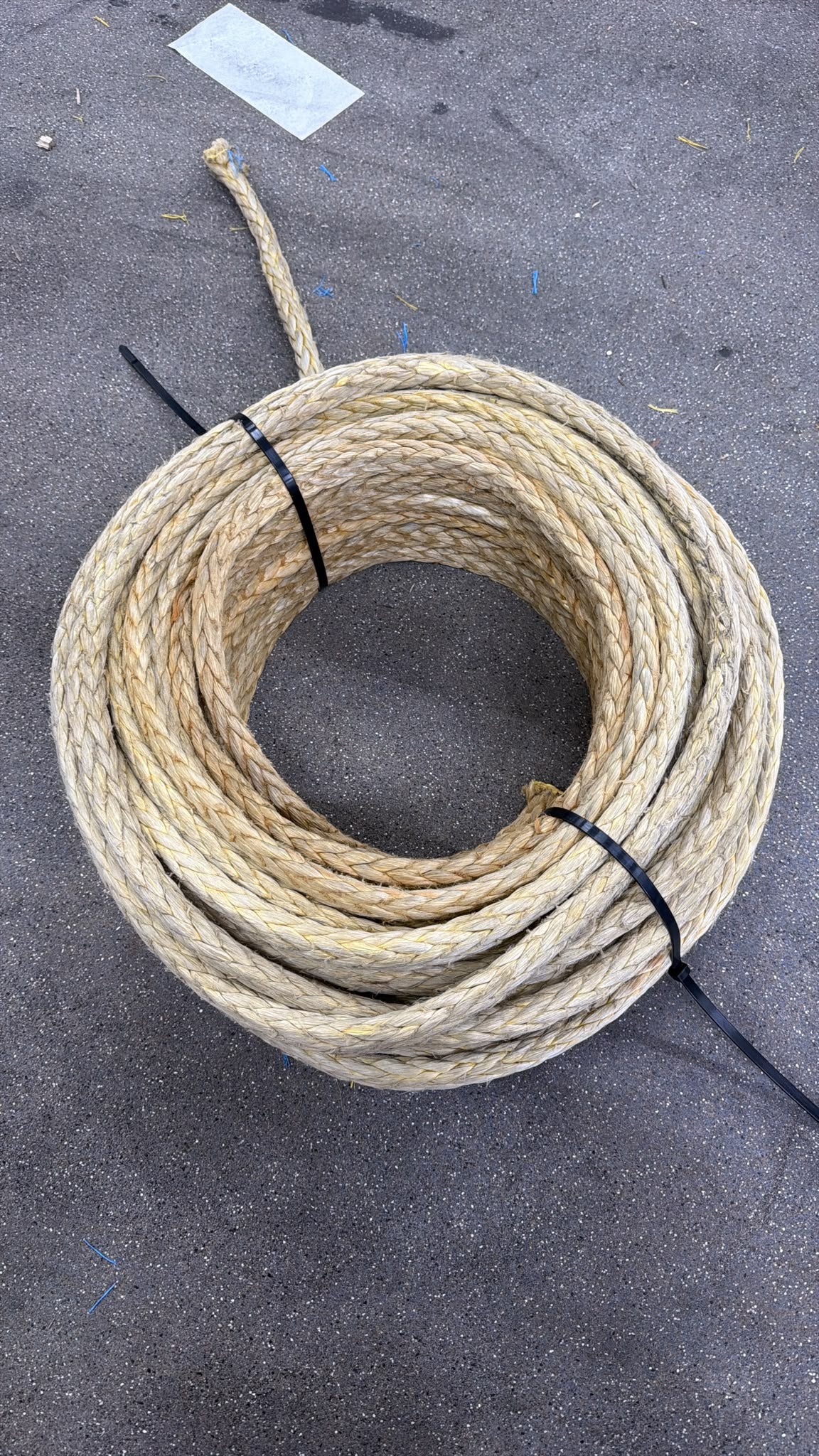 Gebruikte dyneema 55 meter/ 20mm