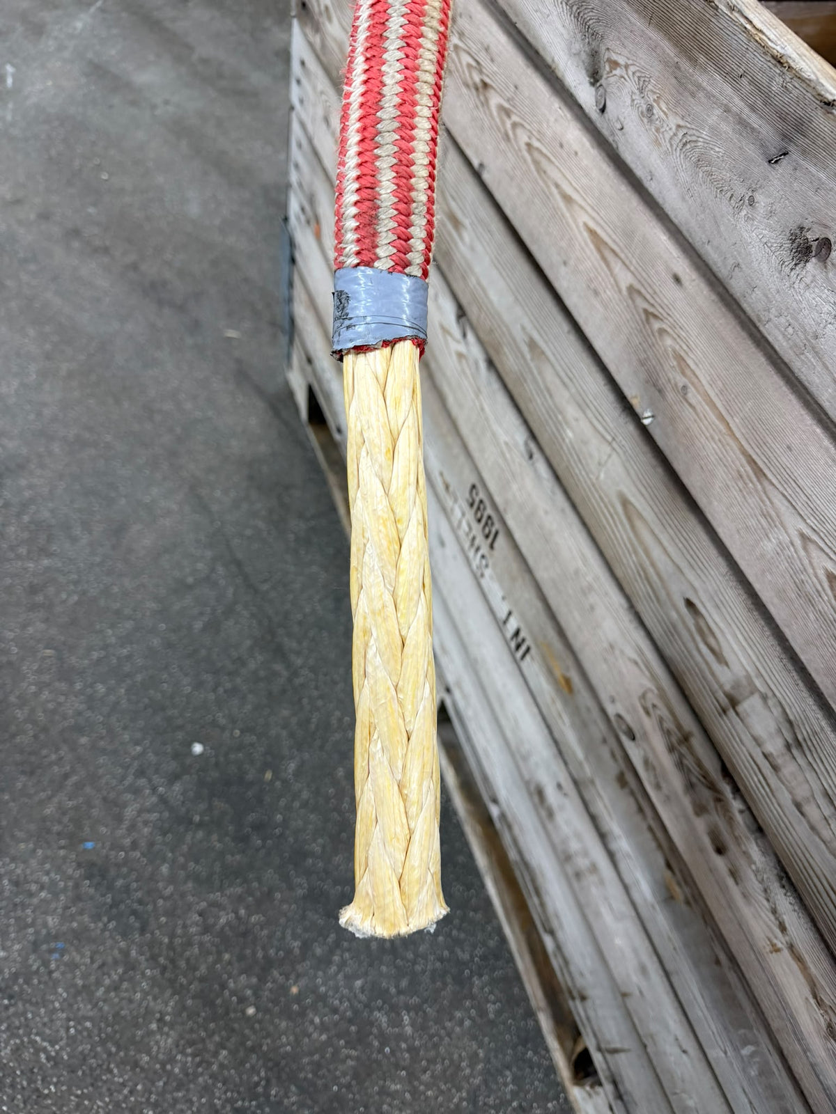 Gebruikte dyneema met mantel 55m/ 26mm