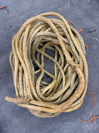 Gebruikte dyneema 70m/ 20mm + oogje van 70cm