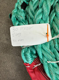 8 strengs scheepstros 30 meter/ 32mm + oog 1,5m