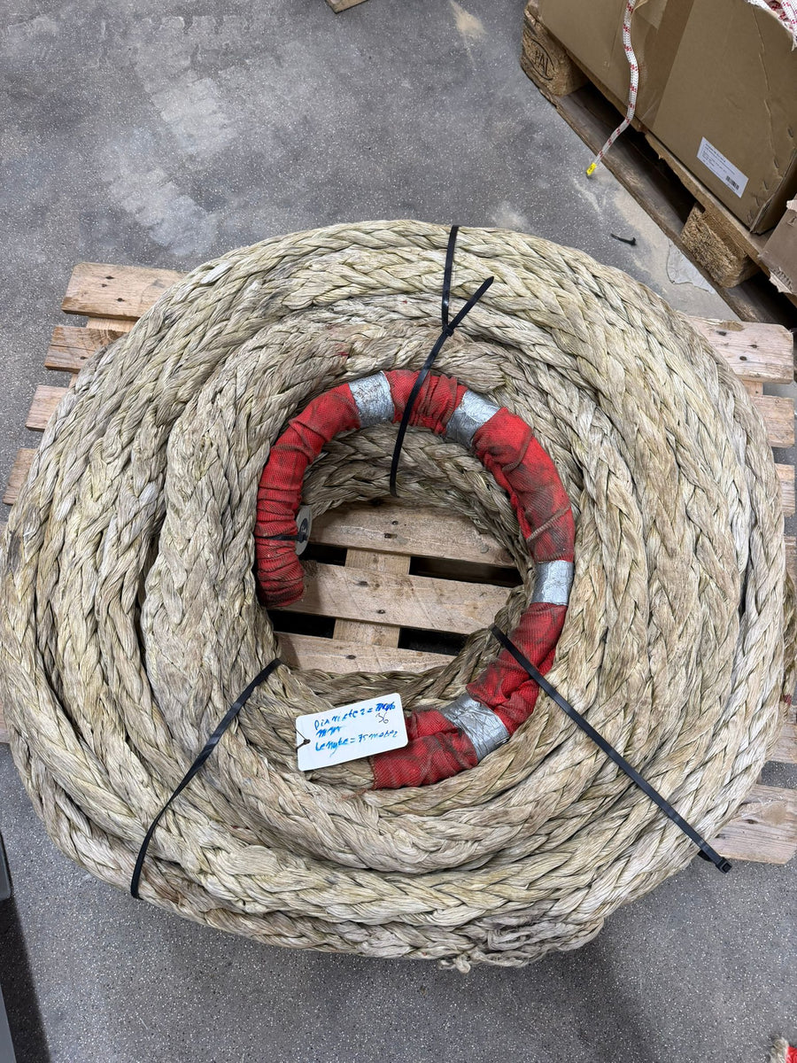 Gebruikte dyneema 75 meter / 36mm