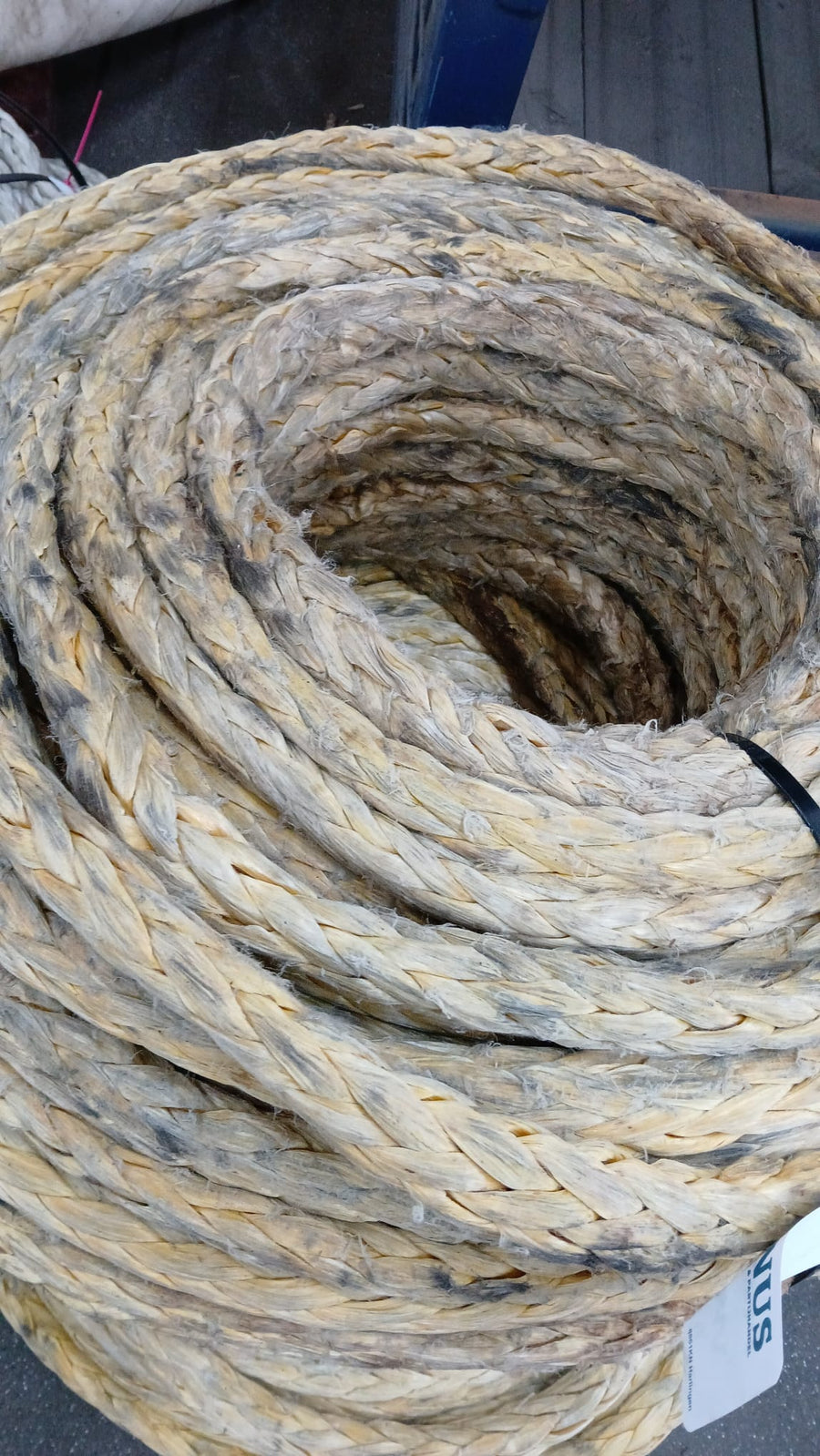 Gebruikte dyneema 140 meter / 22mm | 45 ton