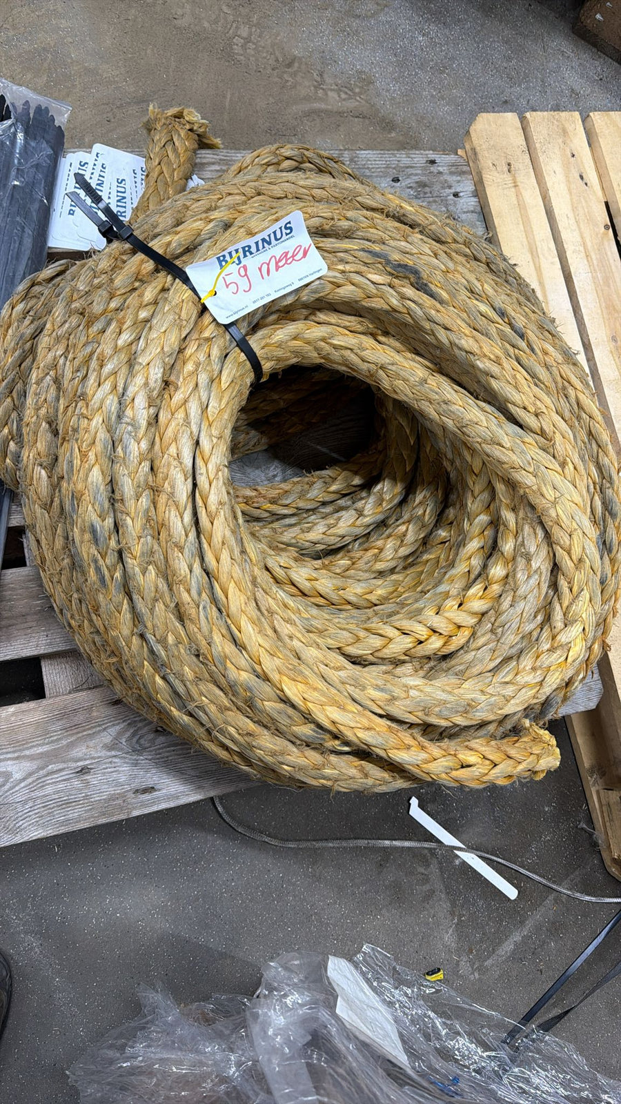 Gebruikte Dyneema 32mm / 59 meter