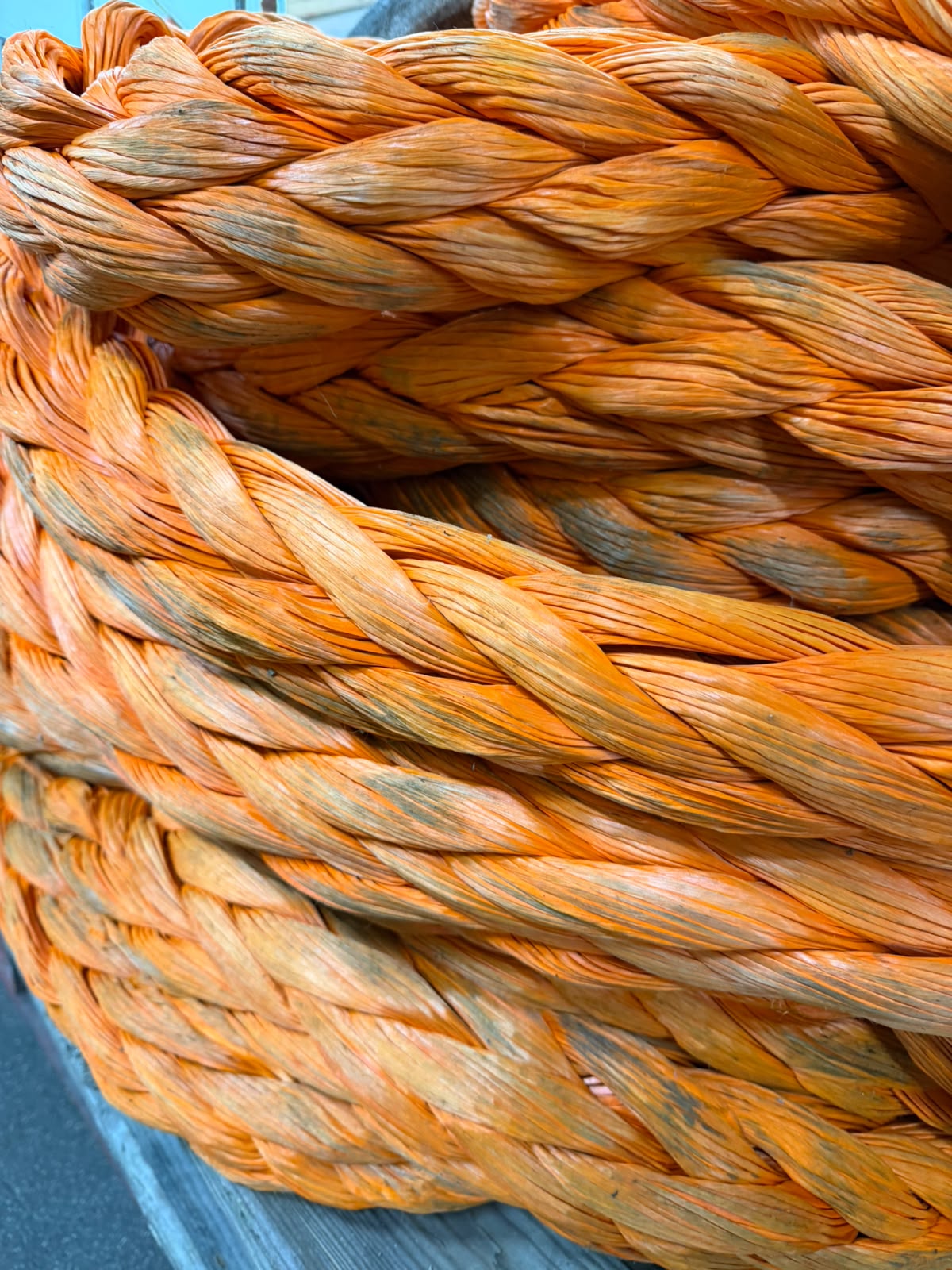 Gebruikte Dyneema 50 meter 64mm incl paaloog